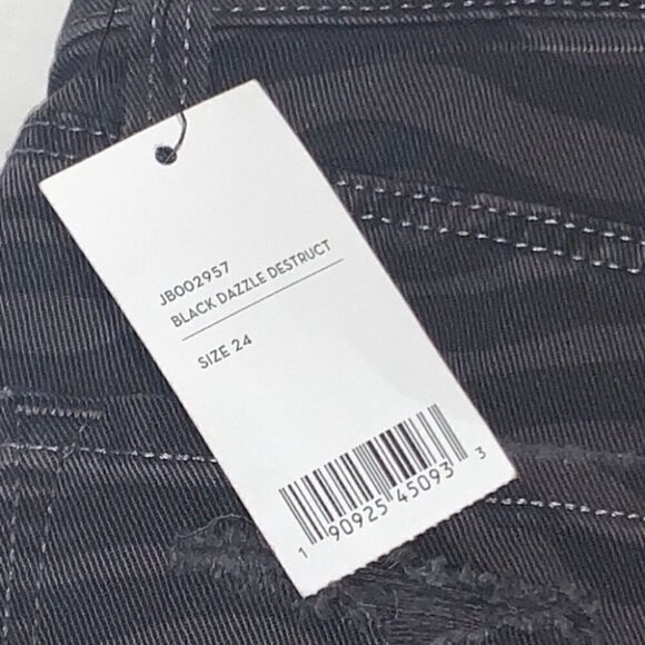 J Brand Black Dazzle Destruct Jeans Size 24 - Picture 11 of 13